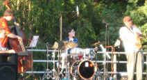 Jazz combo performing on the state at Elizabeth Park