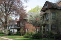 Picture of Kenyon Steet homes, looking north