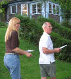Pair walking toblock to verify their choices