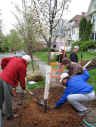 Picture of neighbors planting trees